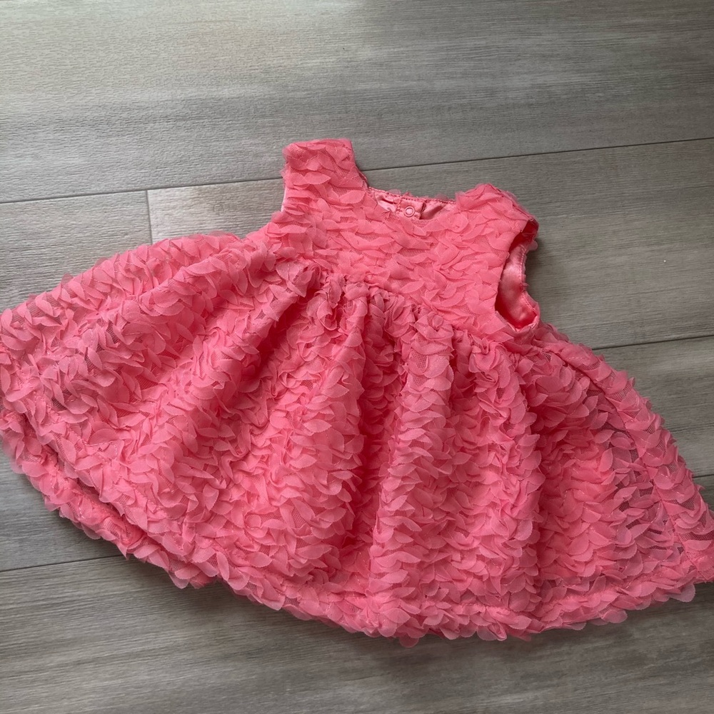 Pink ruffle Dress 3-6 months